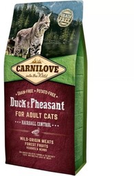 CARNILOVE CAT DUCK&PHEASANT HAIRBALL CONTROL 6kg