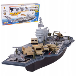 Lotniskowiec Statek Baza Wojskowa Ruchome Elementy Samoloty Żołnierzyki