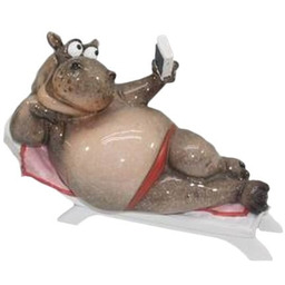Figurka dekoracyjna Hipopotam 13,5x19x9 159215