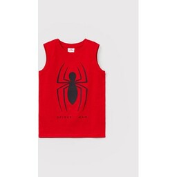 OVS Top SPIDER-MAN 1499384 Czerwony Regular Fit