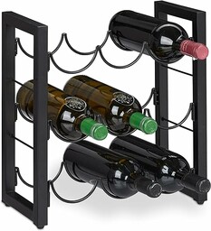 Relaxdays Półka na wino stojak na wino, 9
