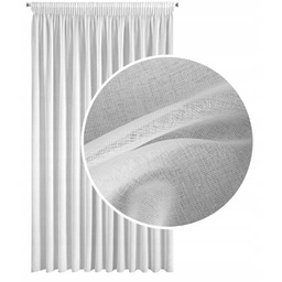 Firana gotowa na tasmie Eurofirany 300X270 Margo biały