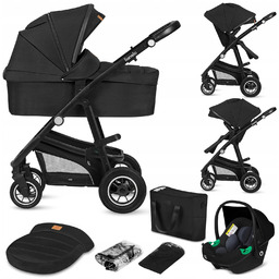 Wózek 3w1 Lionelo Lo-bianka 3IN1 Black Onyx
