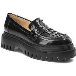 Simen Czarne Półbuty Modne Buty Damskie