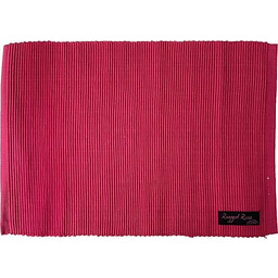 Ragged Rose Różowe prążkowane bawełniane podkładki, 33 x