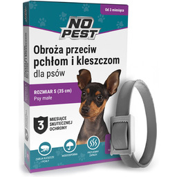 Obroża na kleszcze i pchły dla psa małego