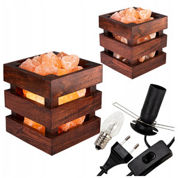 Lampa Solna w Koszu Sól Himalajska Jonizator Oczyszczacz