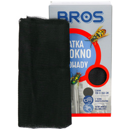 Moskitiera na okno Bros czarna 130x150cm