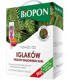 BIOPON NAWÓZ DO IGLAKÓW PRZECIW BRĄZOWIENIU 3KG