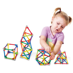 Woopie Klocki Magnetyczne Konstrukcyjne Układanka Kreatywna 70 El.