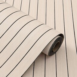 Panel Dekoracyjny Samoprzylepny Ścienny Pcv beżowy Lamel Drewno