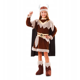 Strój Mała Wojowniczka Wiking Wikingowie Przebranie 116