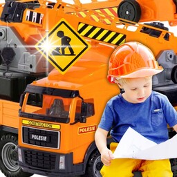 Duży Dźwig Ciężarówka Z Hakiem Obrotowy Auto Samochód