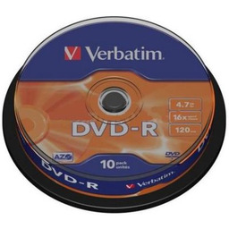 VERBATIM Płyta DVD-R, 4.7 GB, 16x (10 szt.)