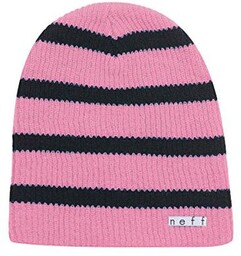 czapka męska NEFF DAILY STRIPE BEANIE/PINK BLACK