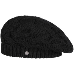 Beret z Dzianiny Jesila by Lierys, czarny, One