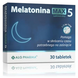 Alg Pharma Melatonina Max 5, 30 tabl. ->