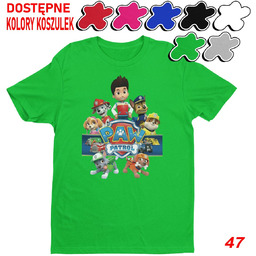 Dziecięca Koszulka Z Nadrukiem Psi Patrol Duży Wybór