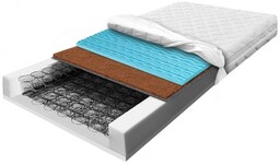 Materac 140x200 sprężynowy bonellowy masujący z pianką 7
