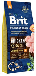 Brit Premium By Nature Junior Medium Chicken 15