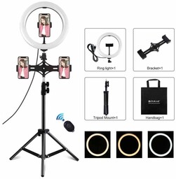 Lampa pierścieniowa / statyw LED Puluz 26cm 3x