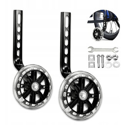 KÓŁKA BOCZNE DO LED ROWERU KOŁA PODPOROWE PROWADNIK