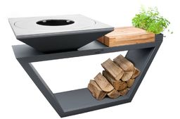 Palenisko-grill ogrodowy Artiss G4 grafit ref. 2605-14