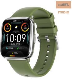 Smartwatch myPhone Watch Pastel Silver / Greenwood, GREEN