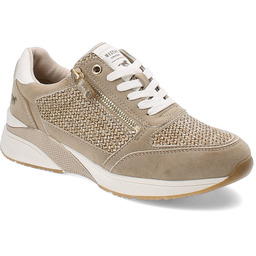 Beżowe Sneakersy Mustang Modne Obuwie Damskie
