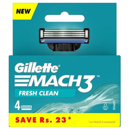 GILLETTE Mach3 Fresh Clean wkłady 4szt.