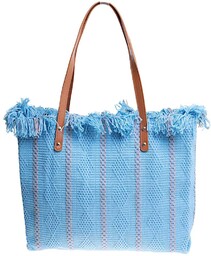 Duża niebieska parciana torba torebka Shopper Bag