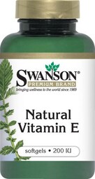 Swanson Witamina E Naturalna 200IU 100kaps