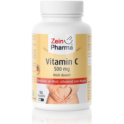 Zein Pharma - Witamina C, Buforowana, 500mg, Suplement