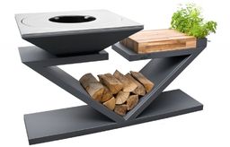 Palenisko-grill ogrodowy Artiss G5 grafit ref. 2605-15