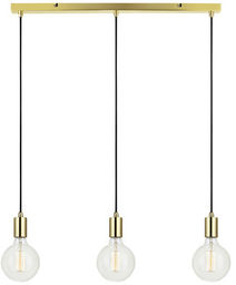 Markslojd lampa wisząca Sky 106335 mosiądz potrójna