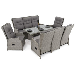 Zestaw mebli ogrodowych rozkładany ALICANTE BIG mould technorattan,