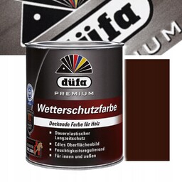 FARBA DUFA WETTERSCHUTZFARBE CZEKOLADOWY BRĄZ 2,5L