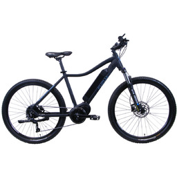 Rower elektryczny Fuzlu 27,5'' 48cm 418Wh czarno-niebieski