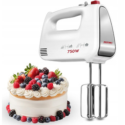 Mikser ręczny mocny biały 750W Mpm MMR-19/B