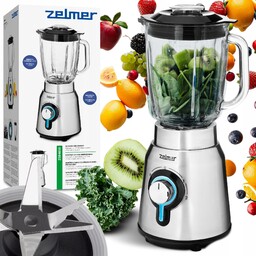 Blender Kielichowy Zelmer Smoothie Koktajl Kruszy Lód Miksuje
