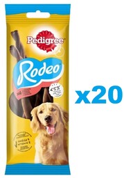 PEDIGREE Rodeo z wołowiną 20x70g przysmak dla psów