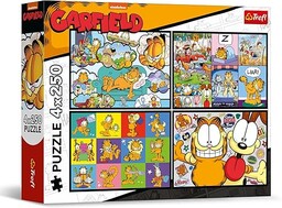 Trefl - Puzzle 4w1: Garfield, Garfield Nie Lubi