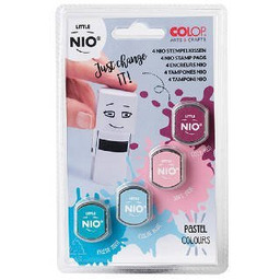 Tusze wymienne do pieczątek Little Nio, 4 kolory