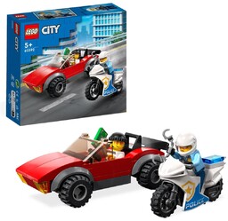LEGO City Motocykl policyjny, pościg za samochodem 60392