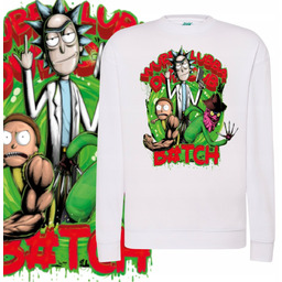 BLUZA DAMSKA DRESOWA MIĘKKA NADRUK RICK I MORTY