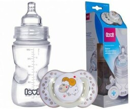 LOVI Zestaw niezaburzający odruchu ssania Butelka Medical+ 250ml