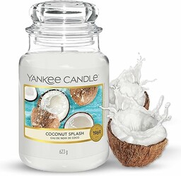Yankee Candle Coconut Splash Świeca Zapachowa, Szkło, Coconut