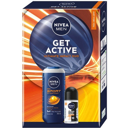 Nivea Men Get Active zestaw żel pod prysznic