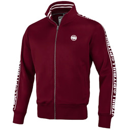 Pit Bull Bluza Rozpinana Tape Logo Burgundy