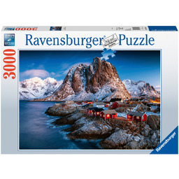 Ravensburger, puzzle, Hamnoy, Lofoty, Norwegia, 3000 el.
